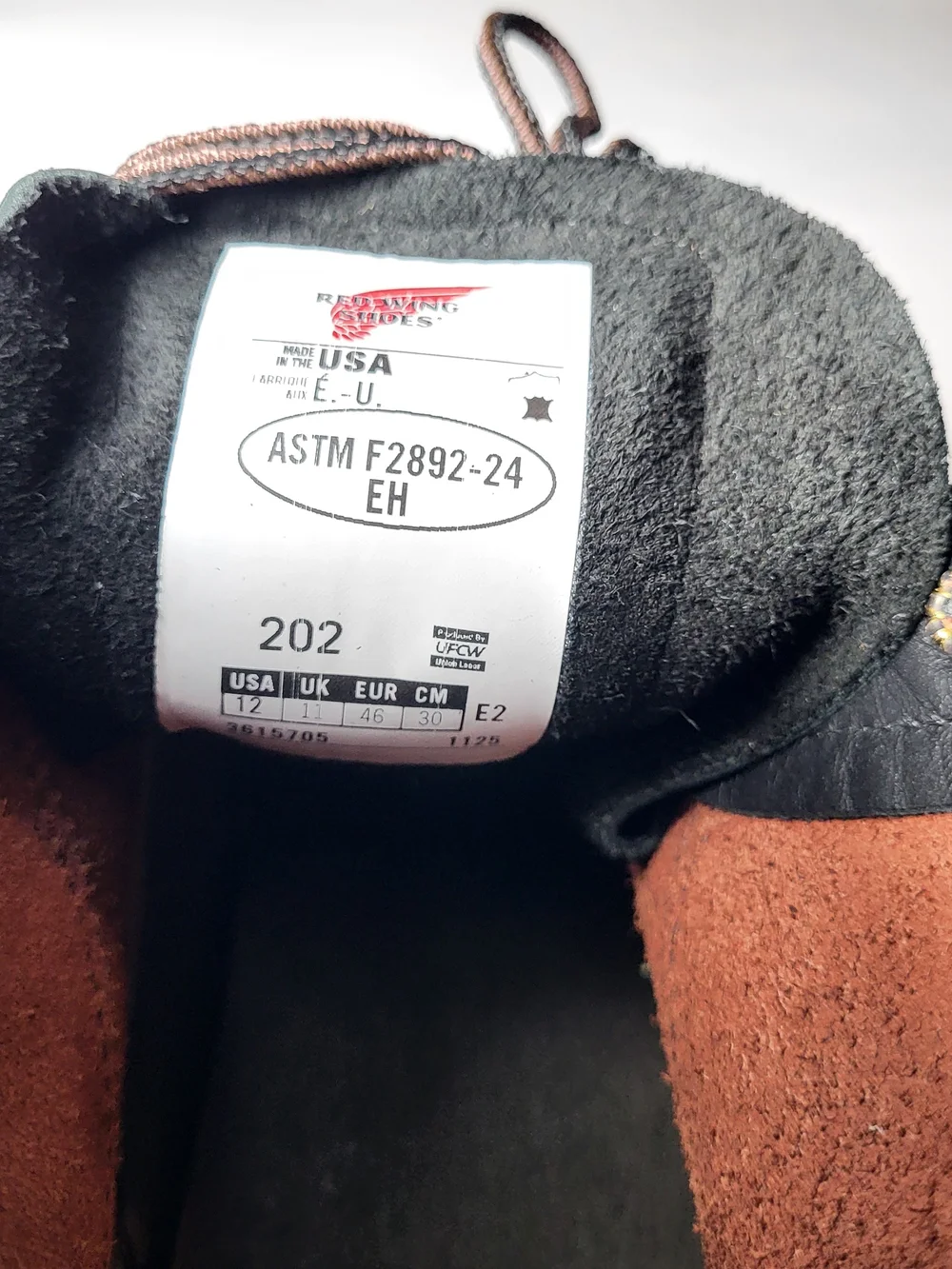 Redwing Supersole #202 Mens 12 EE Made In USA Leather NWOT
